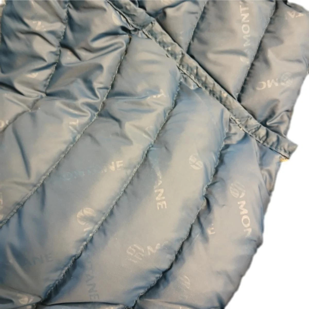 Montane Pertex Quantum Down Jacket Hooded Blue Puffer Coat Insulated Size Medium image 10