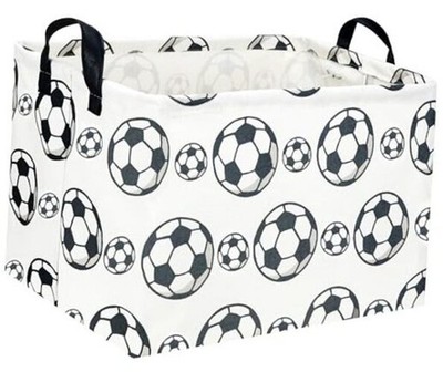Rectangular Basket Storage Bin Organizer Box Room Decor for Home() 1 Soccer