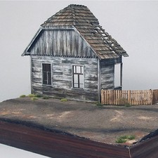 1:35 Ruins European House   Architecture Model Unassembled DIY Kit