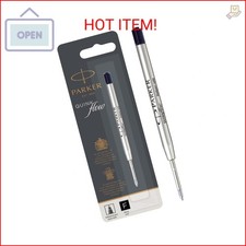 Parker Refill for Parker Ballpoint Pens, Fine Conical Tip, Black Ink