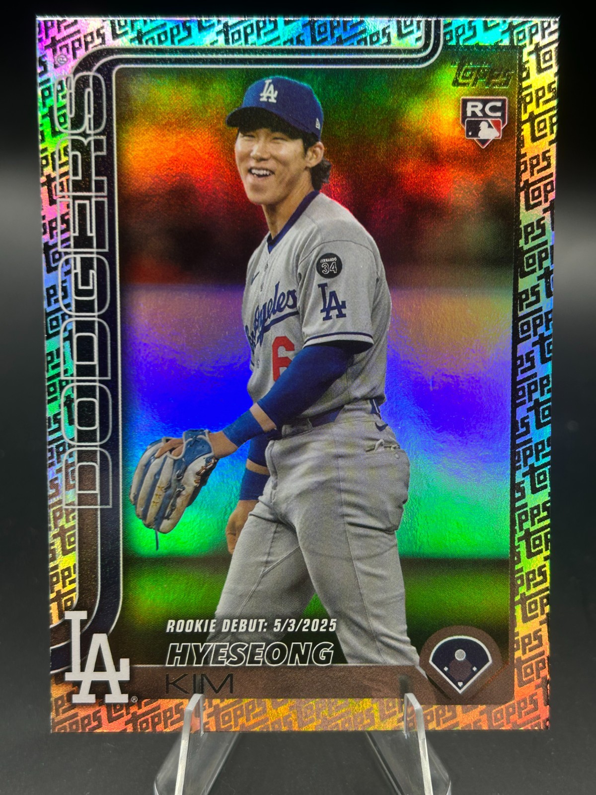 2025 Topps Update #US312 Hyeseong Kim Fanatics Topps Logo Rookie Debut