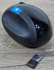 Microsoft Sculpt Ergonomic Mouse Model 1560 - Black - w/ Dongle - Tested, Works