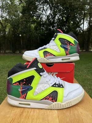 Nike Air Tech Challenge Hybrid Andre Agassi White Volt Hot Lava Sz