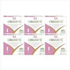 Forros para panty algodón orgánico flujo ligero 24 unidades certificado Organyc interior plegado