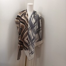 ECHO Lot of 2 VINTAGE Scarfs Abstract Plaid Silk