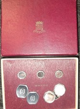 Vintage Swank Cuff LINKS SHIRT STUDS W 2 SWANK 10 CENT CHROME CLOSURES