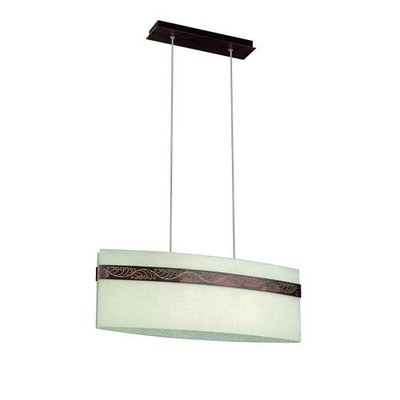 Philips Pendelleuchten Esstischlampe Bronze Glas Satiniert inkl 3x E27 LED Leuch