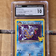 CGC 10 Dark Gyarados 8/82 Celebrations Classic Collection Holo Pokémon Card