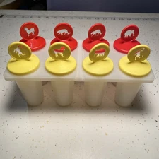 Vintage Flambeau Popsicle Molds Freezer Set 8 Holders Tray Party Pop Maker