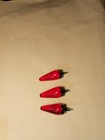 Solid Glass Crystal Peppers, Very Nice Display, Heavy Glass, 3.5 Inches Long lot — photo 8
