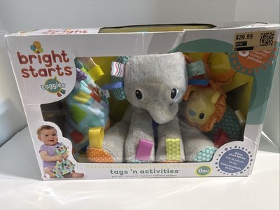 Bright Stars Tags N Activities Gift Set Baby Baggies. Elephant Lion
