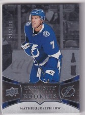 2018-19 Upper Deck Ice Exquisite Collection - Platinum Rookies Mathieu Joseph
