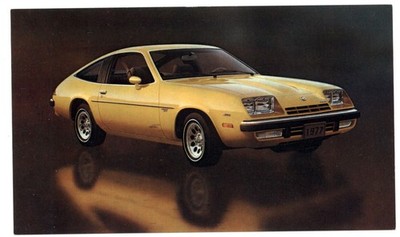 1977 Chevrolet Monza 2+2 Hatchback Coupe vintage postcard x412
