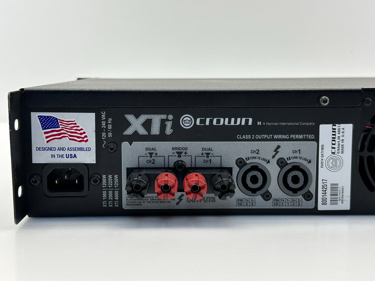 Crown Xti-1000 Amplifier for sale online | eBay
