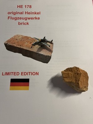*Heinkel Stück Von Mauer* !  He 178 , Airplane , Düsenjet , Sammler , Flugzeug