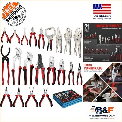 Disen 21-Piece Pliers Set: Precision-Designed Tool Kit for Ultimate Versatility