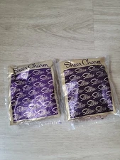 Silkies Control Top Pantyhose Nylons 2 Pair Sealed Honey Beige Medium