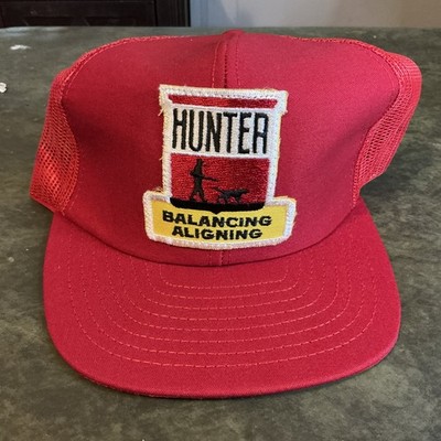 Vintage 1980s Hunter Balancing Aligning Trucker Snap Back Old School Hat NOS