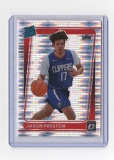 Panini Donruss Optic 2021-22 Rated Rookie Prizm Jason Preston #160 Clippers NBA