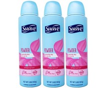 3 Pack - Suave Dry Spray Instantly Dry Powder Antiperspirant Deodorant, 3.8 oz