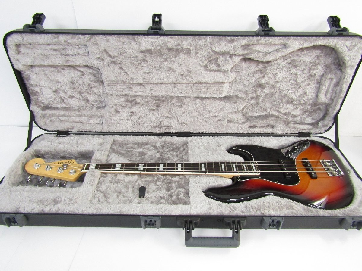 Fender USA American Elite Jazz Bass Electric Bass Hard Case Used