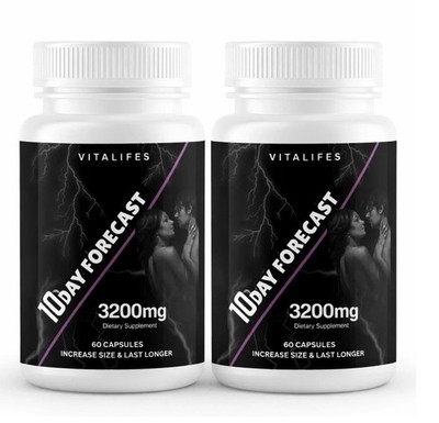 10 Day Forecast Pills for Male Enhancement to Boost Performance & Energy 120ct