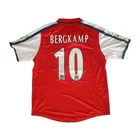 Dennis Bergkamp Signed Arsenal Nike XL Soccer Home Jersey - Beckett BAS