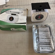 Taylor High Capacity Mechanical Kitchen Scale 22lb w Stainless Tray Model 3880