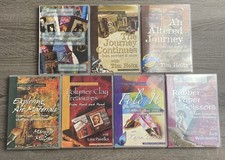Lot 7 PageSage Craft DVDs Tim Holtz Lisa Pavelka Rubber Stamping Polymer Clay