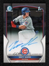 2023 Bowman Draft Chrome Prospect Auto Matt Shaw #CDA-MS Auto 1i3v