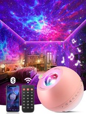 360 Mode Galaxy Projector with White Noise & Bluetooth LED Bedroom Light