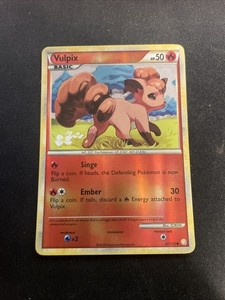 Pokémon TCG – Vulpix Reverse Holo #87/123 – HeartGold SoulSilver – 2010 Release 