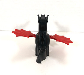 Lego Castle Black Classic Dragon Animal 6129c04 From Sets 6007, 6097, 6047, 4818