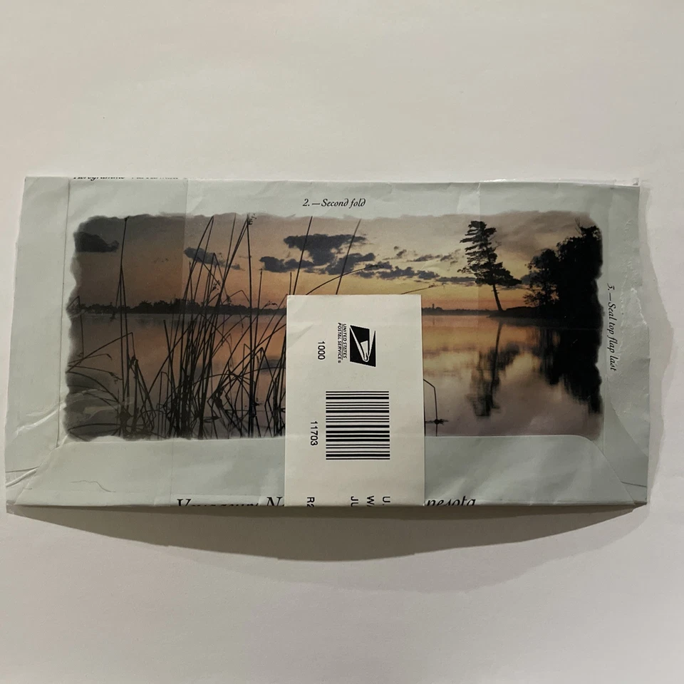 USA 60 Cent Voyageurs National Park Aerogramme  - Image 2 of 2