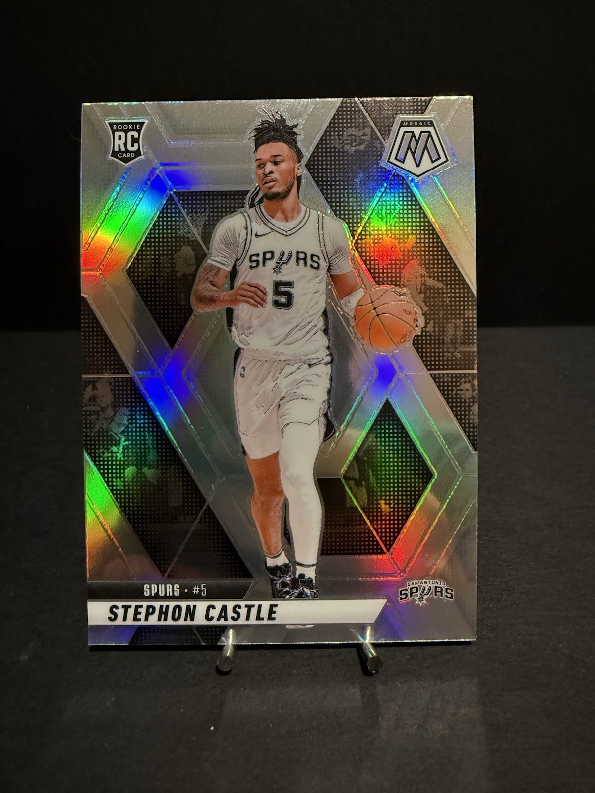 2024-25 Panini Mosaic - Rookies Stephon Castle #236 Silver Prizm (RC)