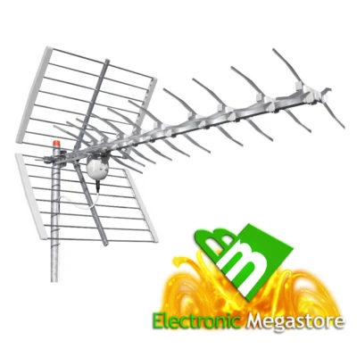 ANTENNA DIGITALE DVB-T2 OFFEL 21-375B UHF 5G K. 21-48 43EL SPEED+ 43 5G BIANCA