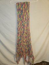 Multi-Colored Knitted Scarf