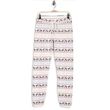 NWT PJ Salvage Ivory Let's Get Toasty Print Banded Pants