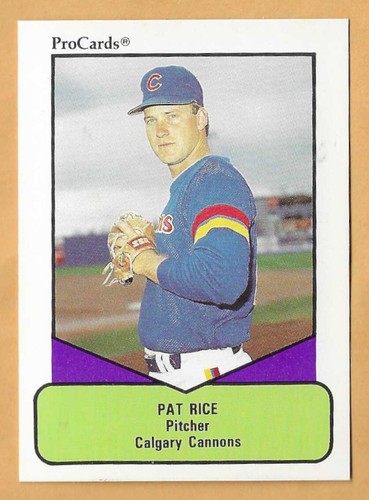 PAT RICE CALGARY CANNONS #115 - PRO CARDS 1990 | eBay