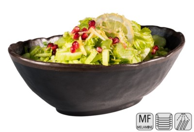 stapelbar Ovale Melamin Blattschale Größe wählbar Serie /"MARONE/"