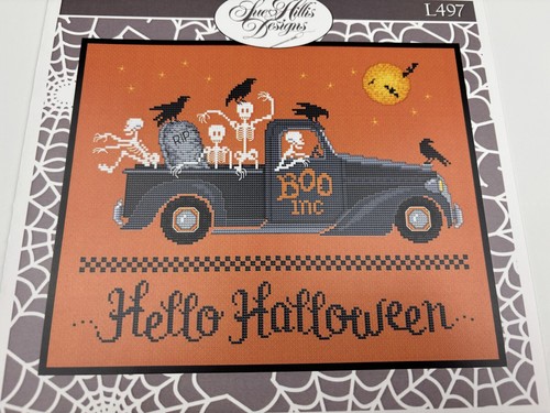 Sue Hillis Designs Hello Halloween Counted Cross Stitch Pattern 1R - Picture 2 of 3