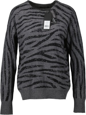 NEU! Repeat Damen Pullover aus Kaschmir Gr. 38 grau schwarz