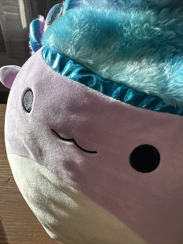 Squishmallows 16" The Purple Axolotl Squish Doos Monica With Winter Hat B4 - Picture 7 of 15