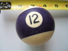 Billiard/Pool Balls / Individual replacement / 2 1/4" diameter / No. 12