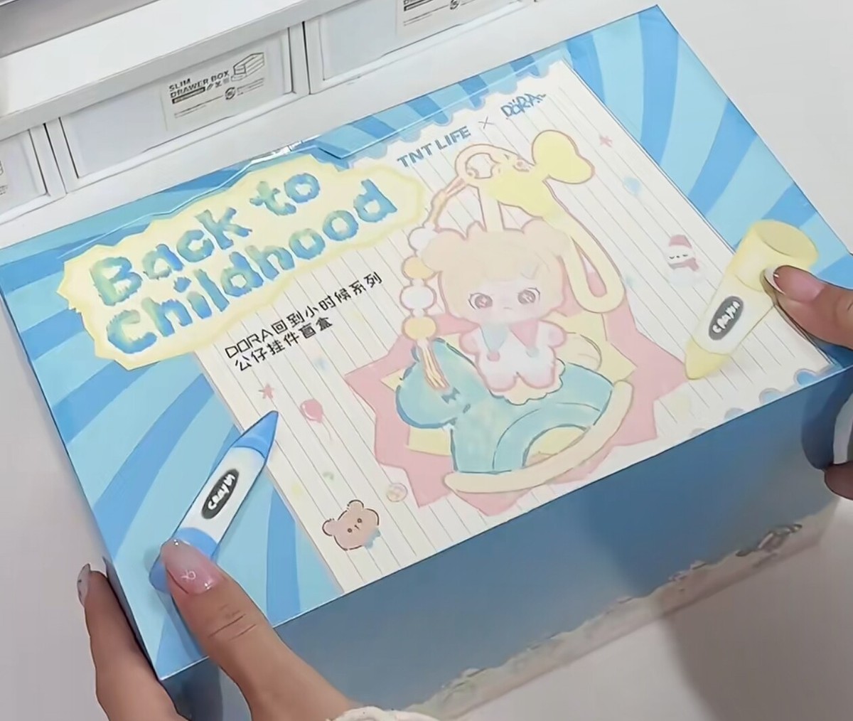 TNT SPACE DORA Back to Childhood Series Blind Box Plush Figure New