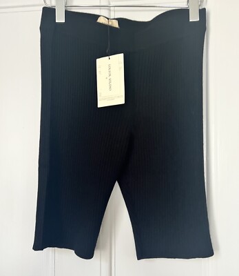 Loulou Studio cashmere biking shorts, M, black, $260