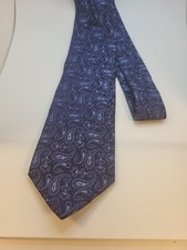Brooks Brothers Blue Paisley Silk Made In USA