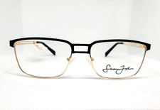 Sean John SJO 5134 150 Black Shiny Gold Eyeglass Frames 56 17 150