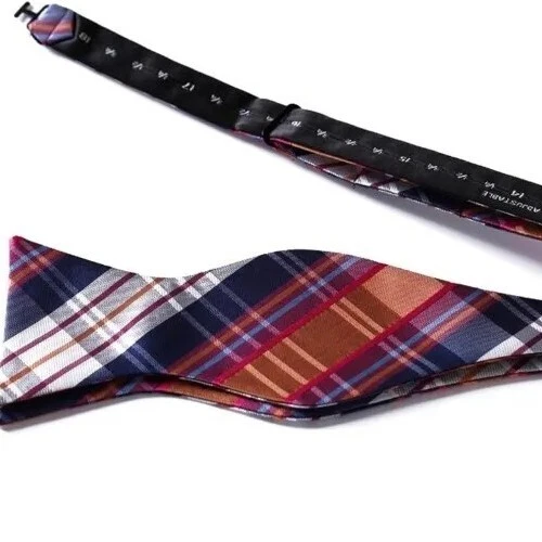 Juego de pajaritas de moño coloridas a cuadros para hombre Foto 3 de 4