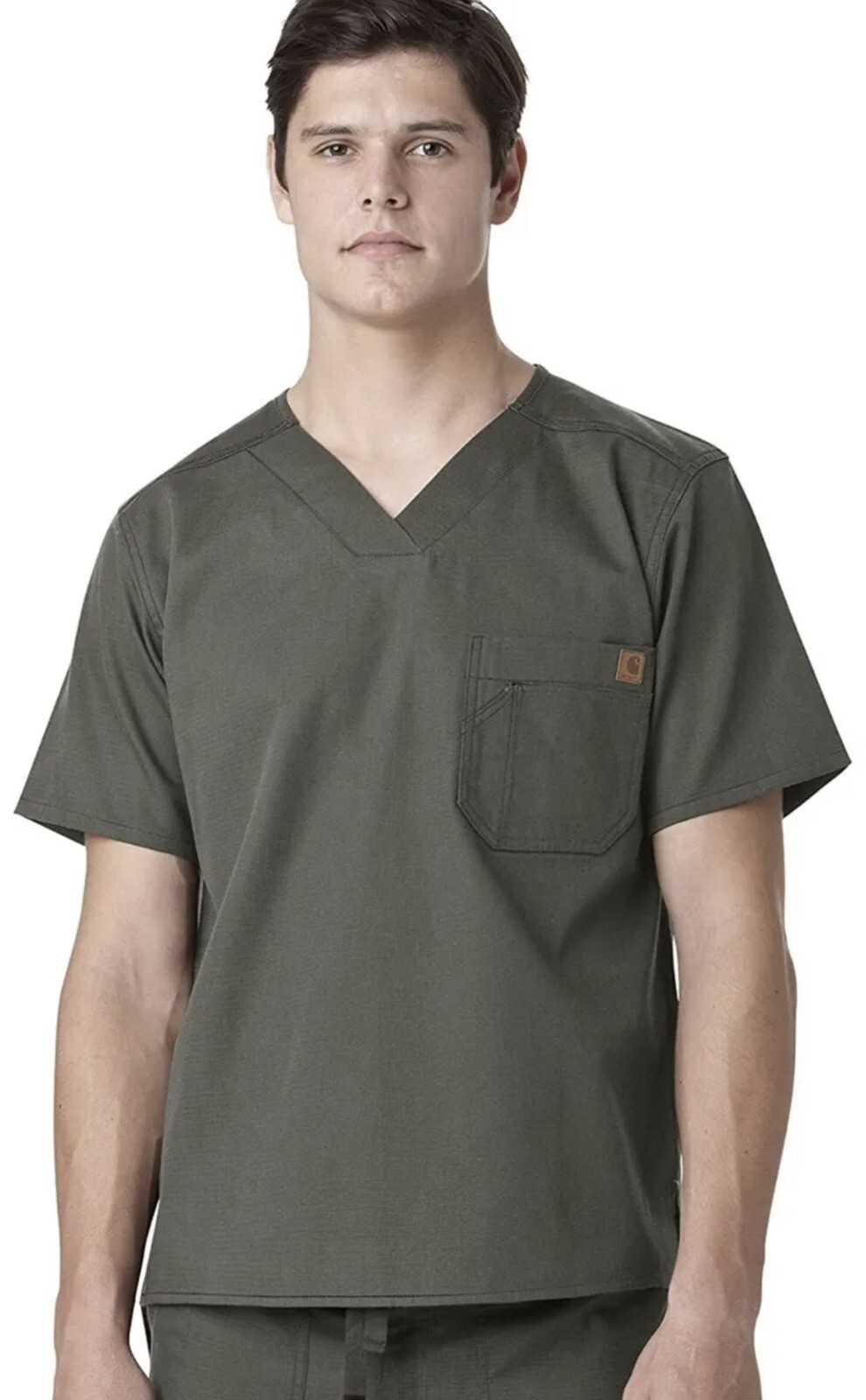 Carhartt Solid Ripstop Scrub Utility Men’s Top, Size … Gem